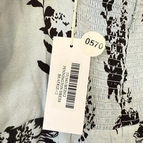 Reformation Womens Pennington Floral Print Dress Beatriz Size 12 NWT - Picture 10 of 11